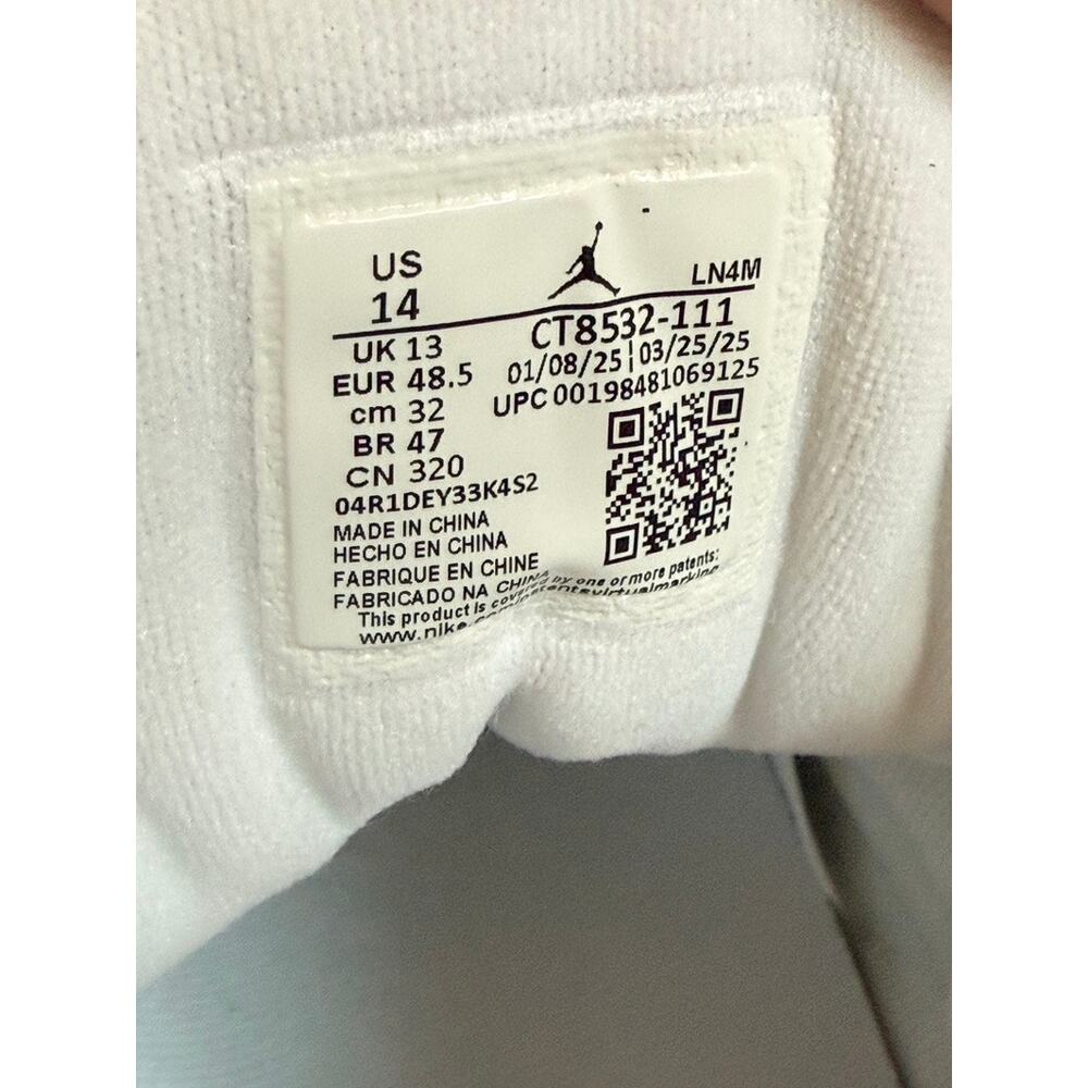 Jordan 3 Retro Pure Money 2025 White Metallic Silver Craft Ivory CT8532 111 - Picture 8 of 9